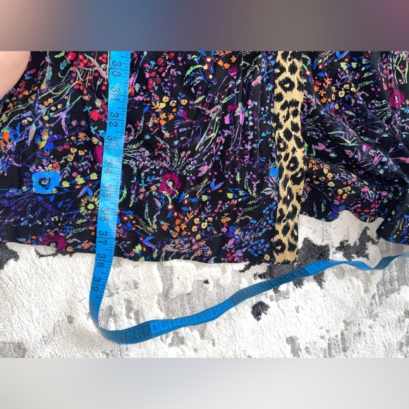 Maeve Anthropologie cheetah floral midi wrap dress Leopard 8 P - Picture 10 of 10